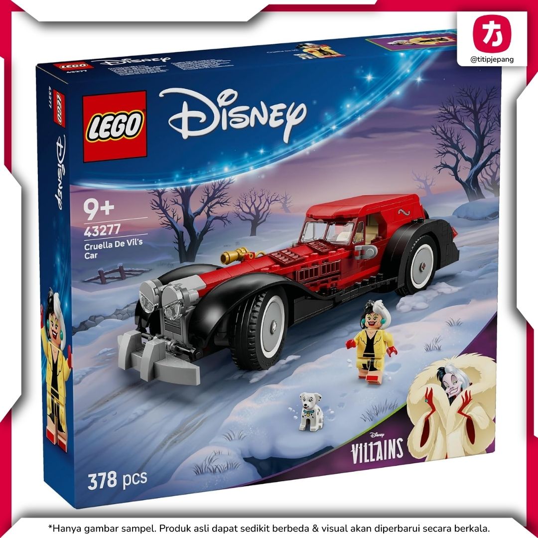 LEGO Disney Cruella De Vils Car 43277, Koleksi Mobil Ikonik untuk Fans LEGO Disney Cruella De Vils Car 43277, Koleksi Mobil Ikonik untuk Fans