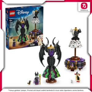 LEGO Maleficent and Cruella De Vils Dresses 43262 Koleksi Disney Villains
