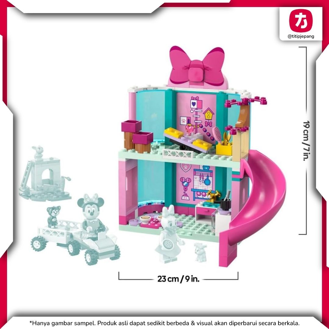 LEGO Disney Minnie Pet Hotel 43274 untuk Koleksi dan Bermain Kreatif