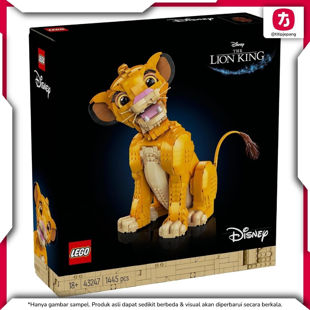 LEGO Disney Lion King Simba 43247, Set Koleksi Spesial 30 Tahun