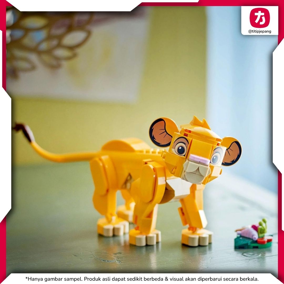 LEGO The Lion King Cub 43243, Simba Lucu untuk Koleksi & Bermain