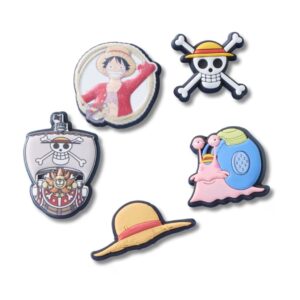 Jibbitz ONE PIECE Luffy 5-Pack untuk Dekorasi Sandal dan Aksesori Unik Jibbitz ONE PIECE Luffy 5-Pack untuk Dekorasi Sandal dan Aksesori Unik