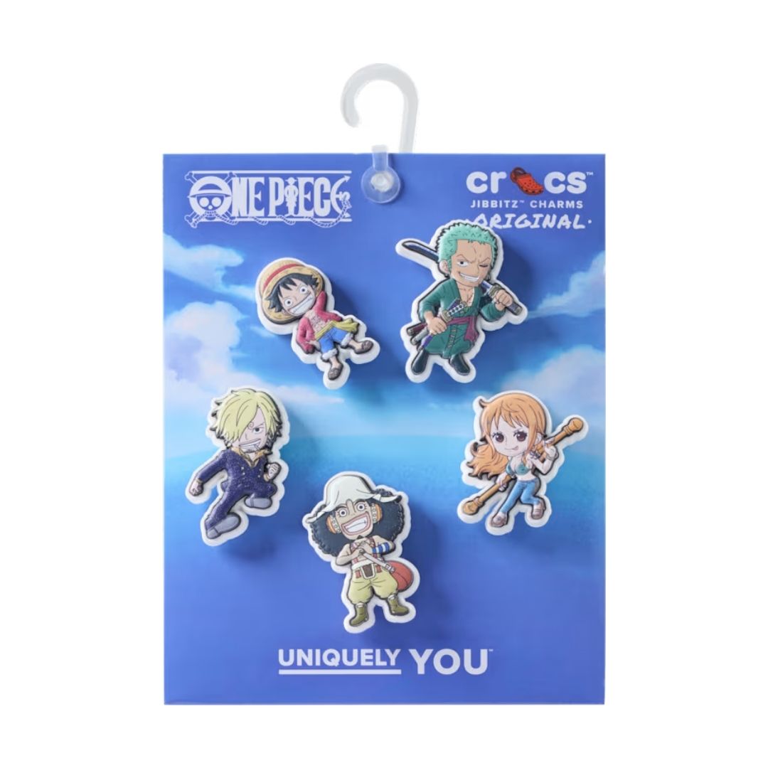Jibbitz ONE PIECE 5-Pack dengan Karakter Favorit untuk Koleksi dan Gaya