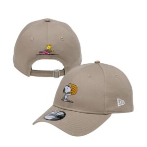 Topi Snoopy 9FORTY PEANUTS Easter Woodstock Ash Brown Ukuran 56.8-60.6cm