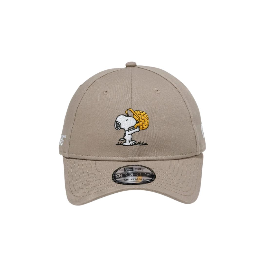 Topi Snoopy 9FORTY PEANUTS Easter Woodstock Ash Brown Ukuran 56.8–60.6cm