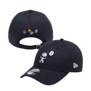 Topi Snoopy 9FORTY PEANUTS Easter Faded Black Ukuran 56.8-60.6cm