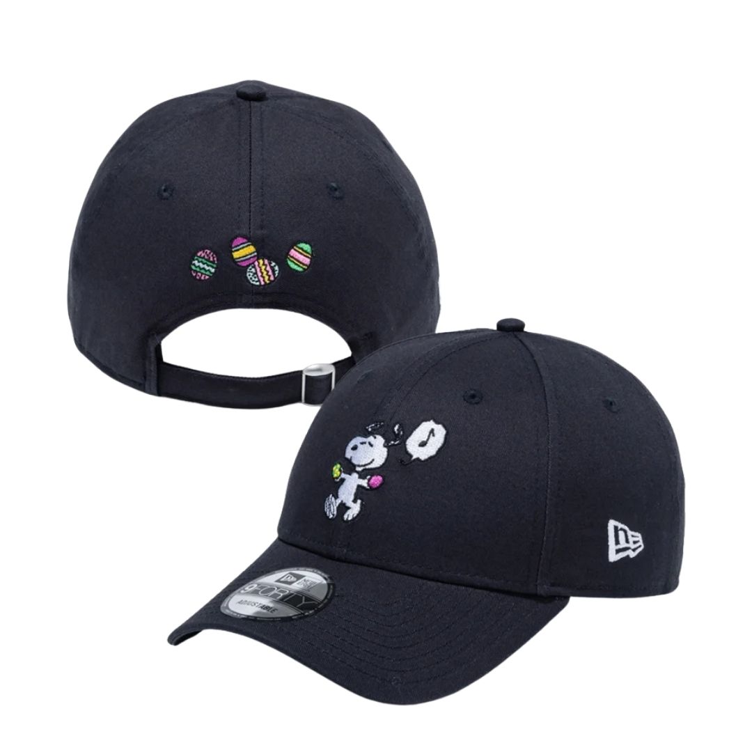 Topi Snoopy 9FORTY PEANUTS Easter Faded Black Ukuran 56.8-60.6cm Topi Snoopy 9FORTY PEANUTS Easter Faded Black Ukuran 56.8-60.6cm