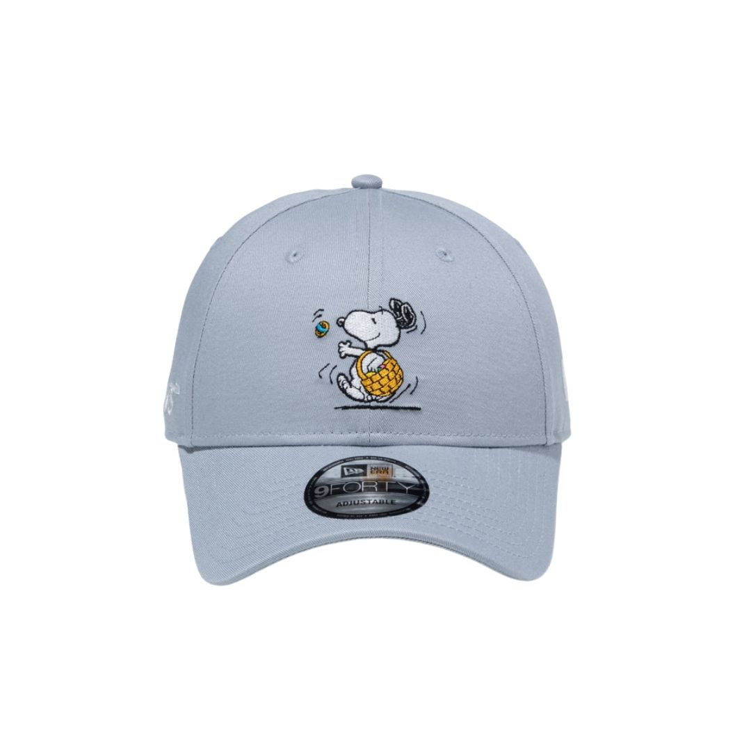 Topi Snoopy 9FORTY PEANUTS Easter Woodstock Dolphin Gray Ukuran 56.8-60.6cm Topi Snoopy 9FORTY PEANUTS Easter Woodstock Dolphin Gray Ukuran 56.8-60.6cm