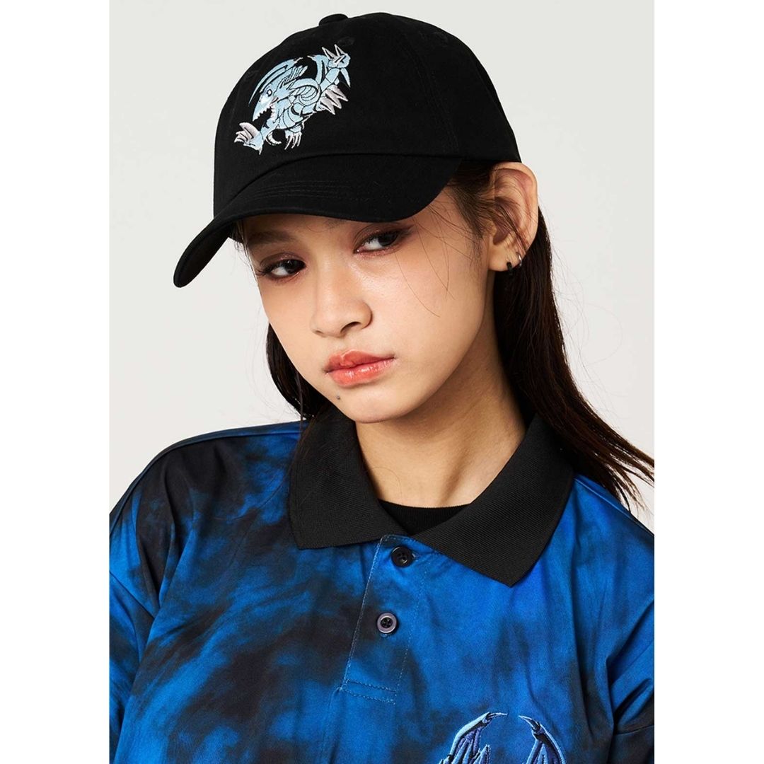 Topi Yu-Gi-Oh! Duel Monsters Blue-Eyes Toon Dragon Cap Katun Unisex Kasual Topi Yu-Gi-Oh! Duel Monsters Blue-Eyes Toon Dragon Cap Katun Unisex Kasual