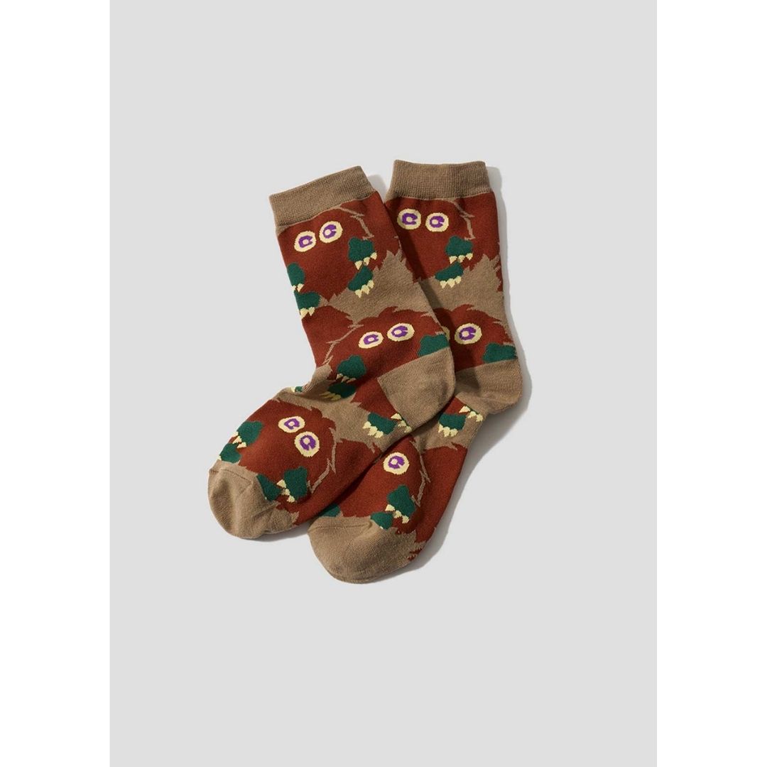 Kaos Kaki Yu-Gi-Oh! Duel Monsters Goomba Multiplication Mid-Calf Motif Unik