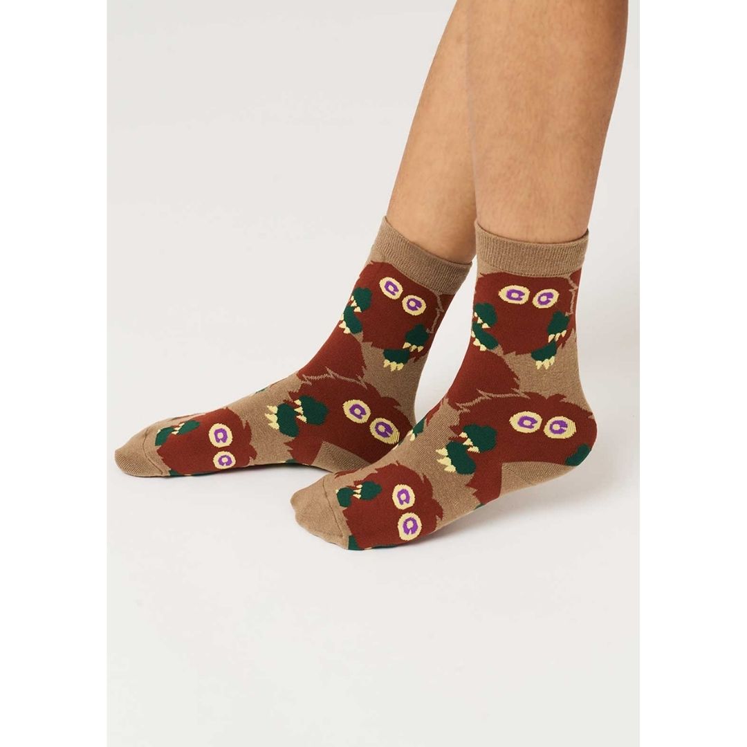 Kaos Kaki Yu-Gi-Oh! Duel Monsters Goomba Multiplication Mid-Calf Motif Unik