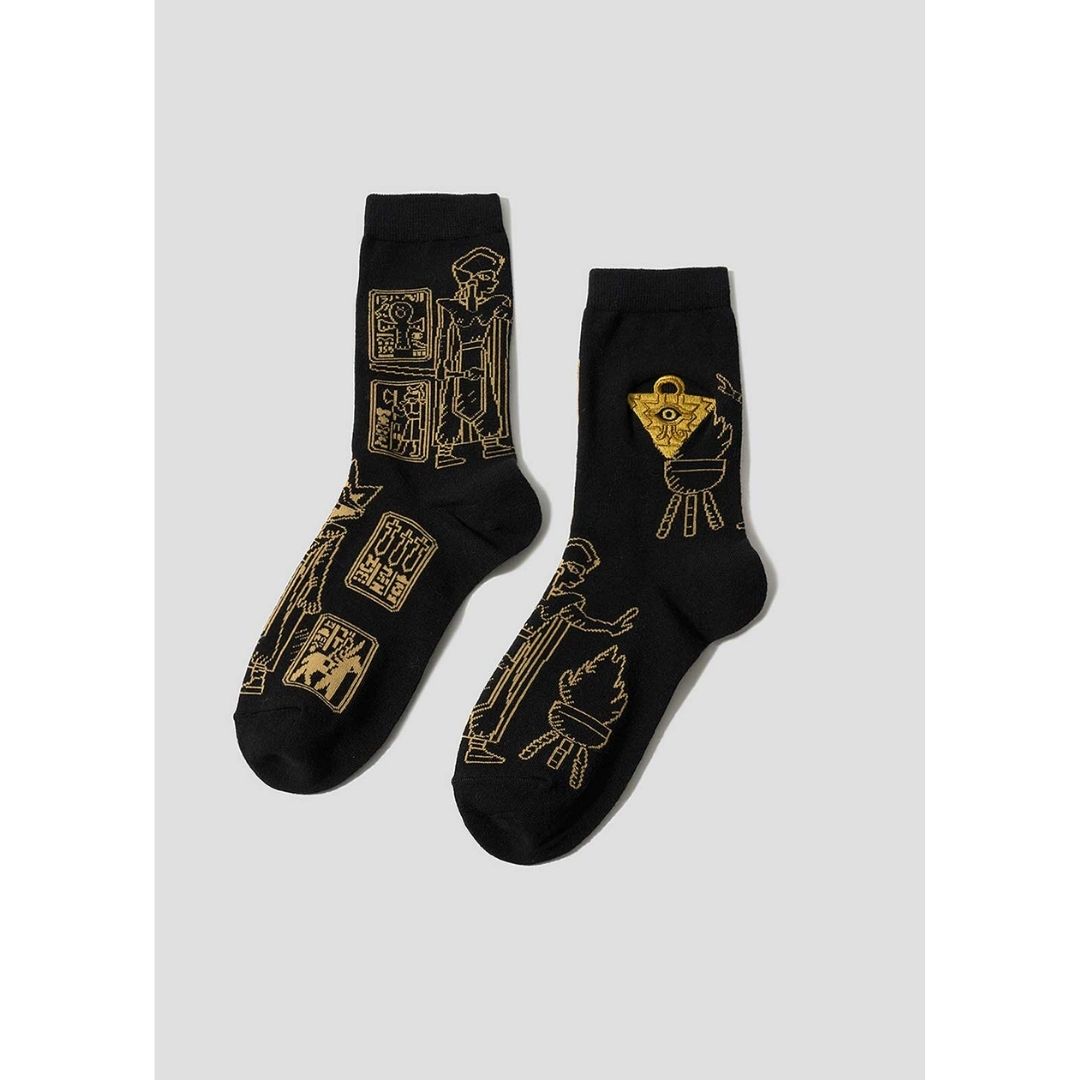 Kaos Kaki Yu-Gi-Oh! Duel Monsters The Lost King's Memory Tablet Mid-Calf Kaos Kaki Yu-Gi-Oh! Duel Monsters The Lost King's Memory Tablet Mid-Calf