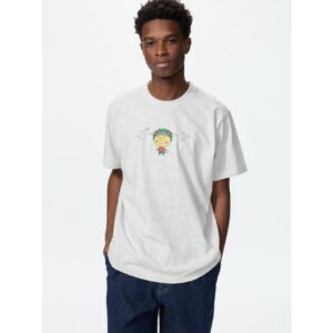 Kaos Uniqlo Coji-Coji Light Gray Manga UT Edition Gaya Unik