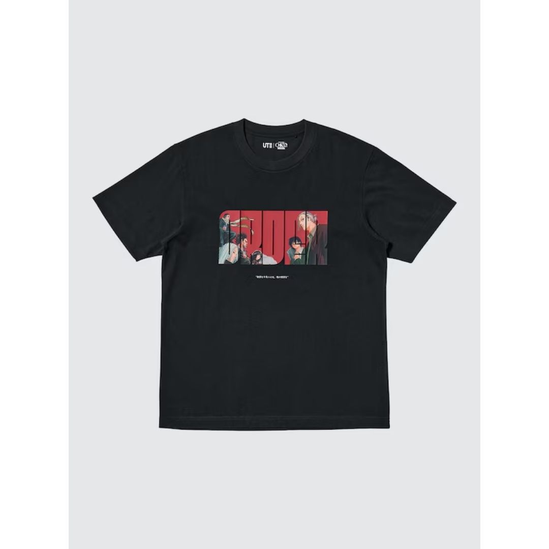 Kaos Uniqlo Sakamoto Days Black Manga UT Shueisha Edition
