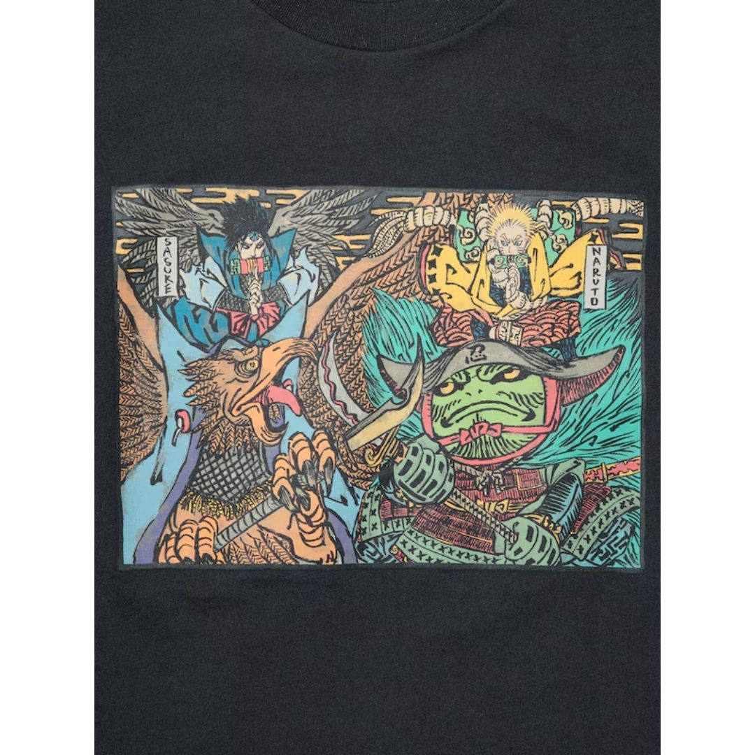 Kaos Uniqlo Naruto Ukiyo-e Black Manga UT Shueisha Anniversary 