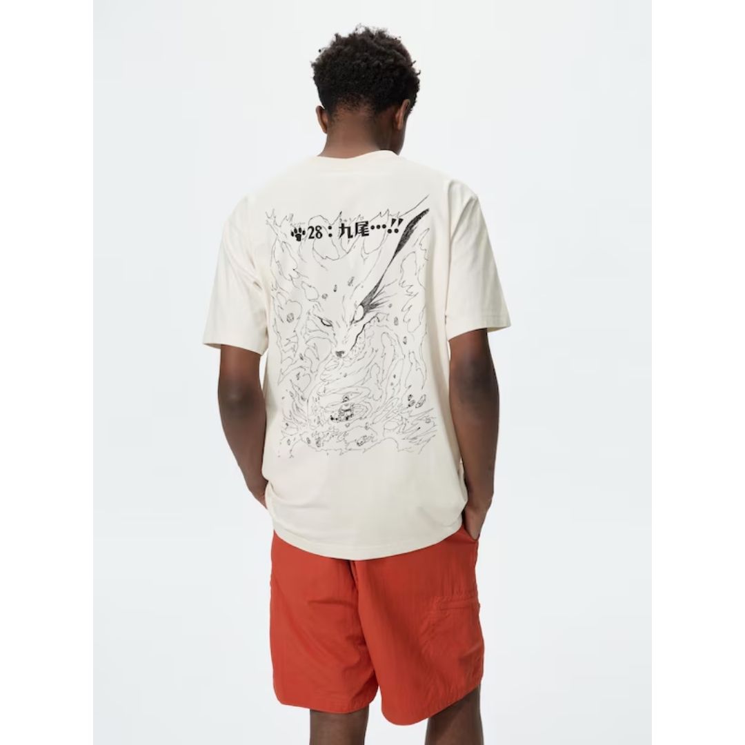 Kaos Uniqlo Naruto Kyuubi Natural Manga UT Shueisha Edition