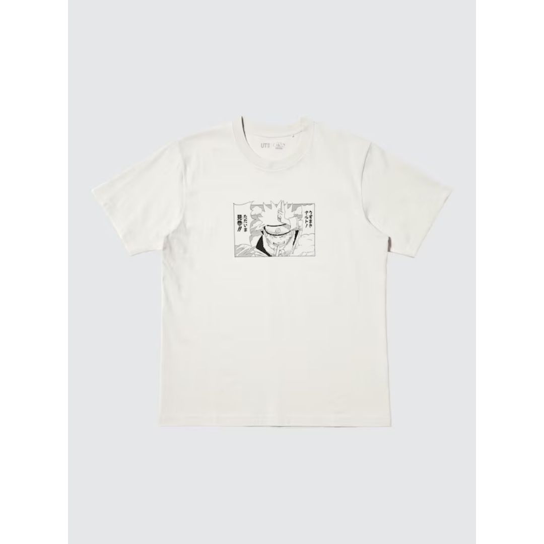 Kaos Uniqlo Naruto Kyuubi Natural Manga UT Shueisha Edition