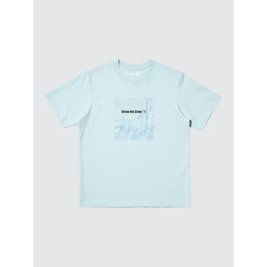 Kaos Uniqlo One Piece Grand Line Blue Manga UT Edition Kaos Uniqlo One Piece Grand Line Blue Manga UT Edition