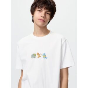 Kaos Uniqlo Pokemon Starter White 30th Anniversary UT