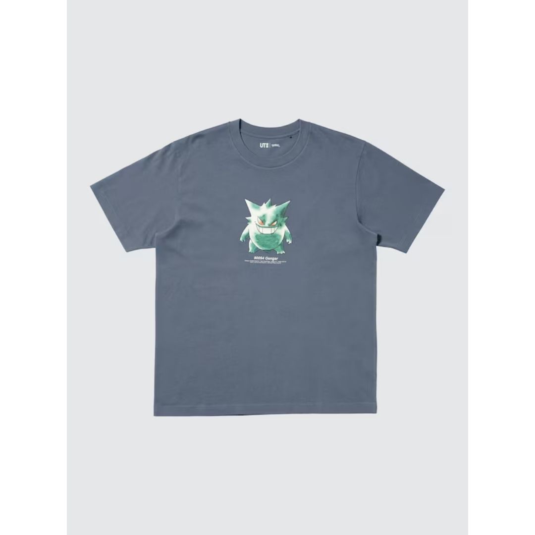 Kaos Uniqlo Pokemon Gengar Gray UT 30th Anniversary Edition Kaos Uniqlo Pokemon Gengar Gray UT 30th Anniversary Edition