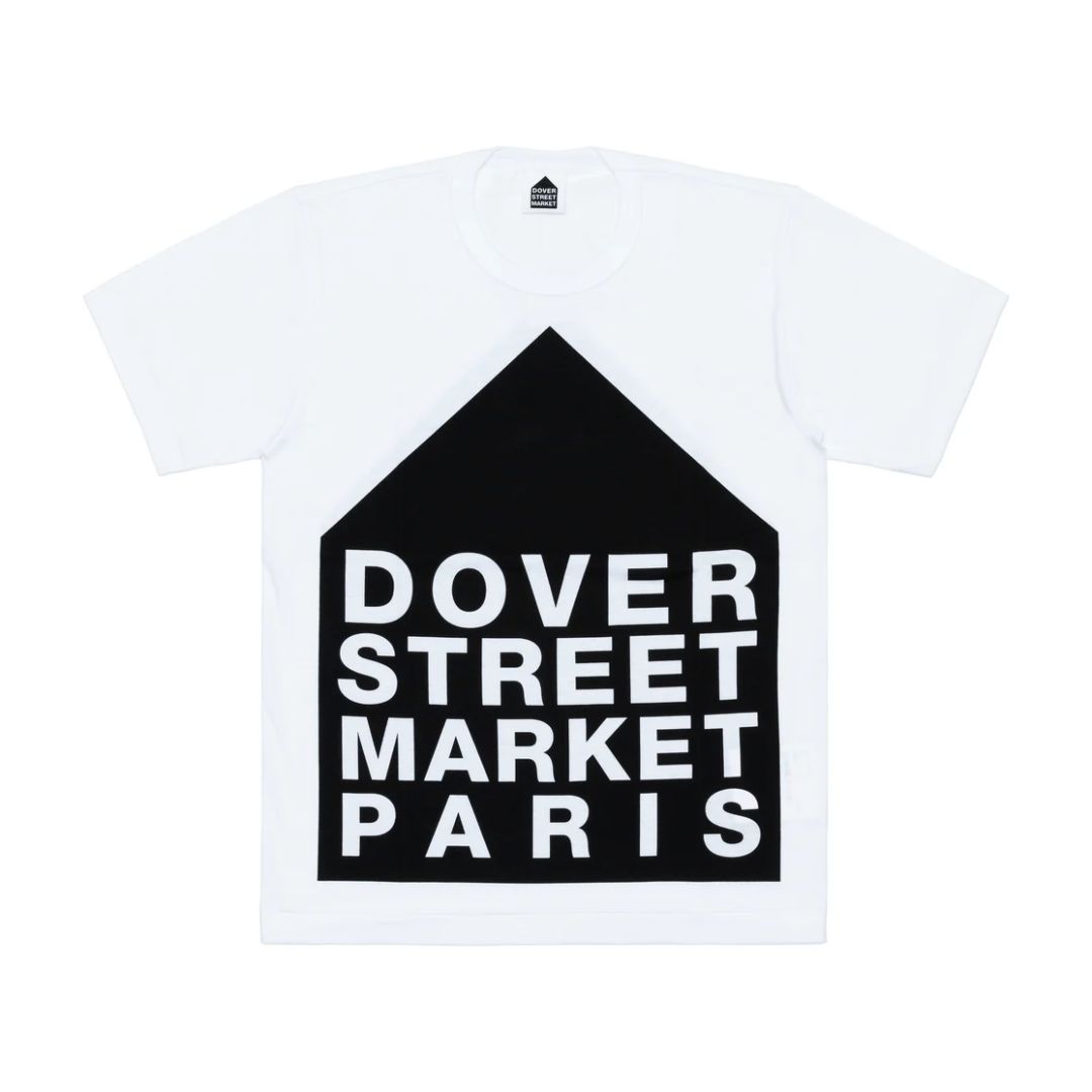 DSM Paris Cotton Jersey Tee 2 Dover Street Market White Cotton T-Shirt