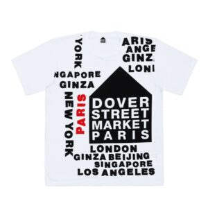DSM Paris Cotton Jersey Tee Dover Street Market White T-Shirt Collection
