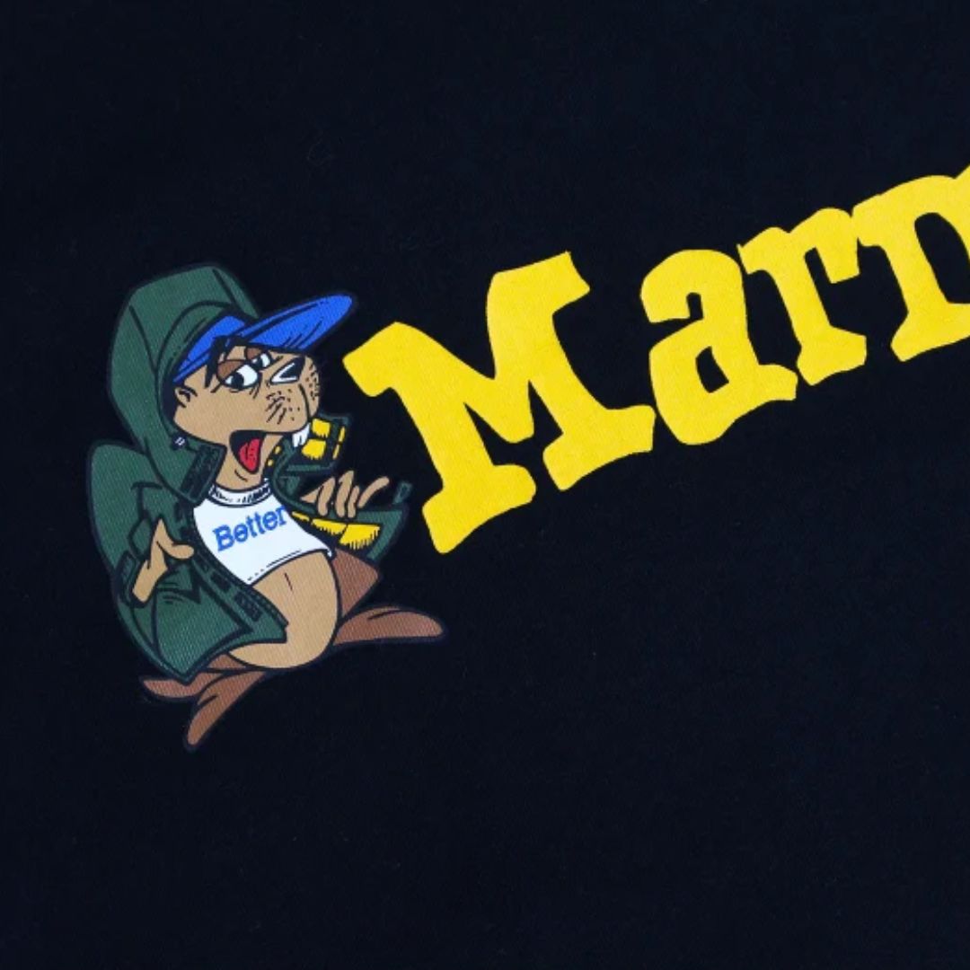 BETTER X MARMOT Mammoth Marty Tee Black T-Shirt Casual Style Collection
