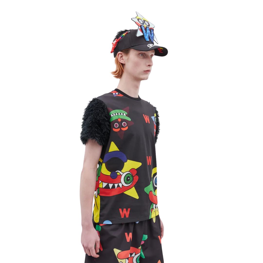 DSM X WALTER VAN BEIRENDONCK Wild Tee Black T-Shirt Designer Collection