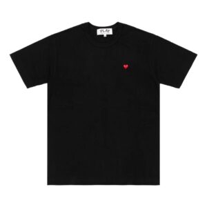 PLAY COMME des GARCONS Red Emblem Tee Black Cotton
