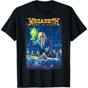 Megadeth T-Shirt Last In Peace Official White (Men) Megadeth T-Shirt Last In Peace Official White (Men)