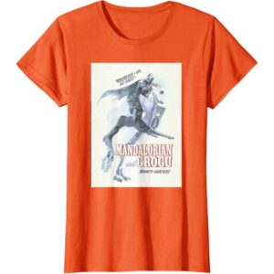 Star Wars T-Shirt Mandalorian Grogu Wherever I Go Orange Woman (The Mandalorian And Grogu) Star Wars T-Shirt Mandalorian Grogu Wherever I Go Orange Woman (The Mandalorian And Grogu)