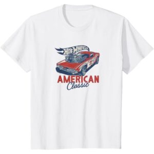 Hot Wheels T-Shirt American Classic Mattel White Kids/Youth Hot Wheels T-Shirt American Classic Mattel White Kids/Youth