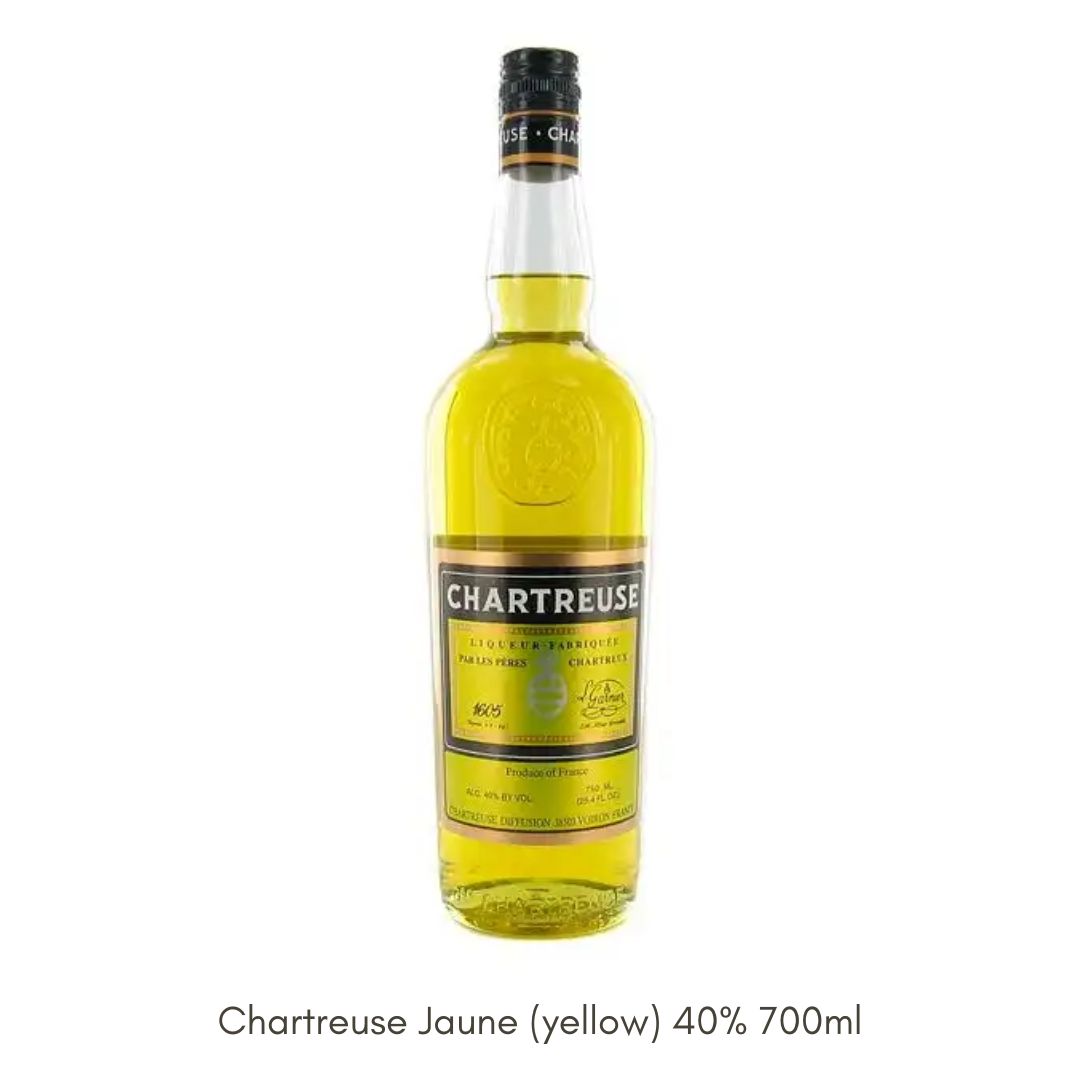 Chartreuse Jaune Yellow 40% 700ml Liqueur Herbal Prancis (HC) Chartreuse Jaune Yellow 40% 700ml Liqueur Herbal Prancis (HC)