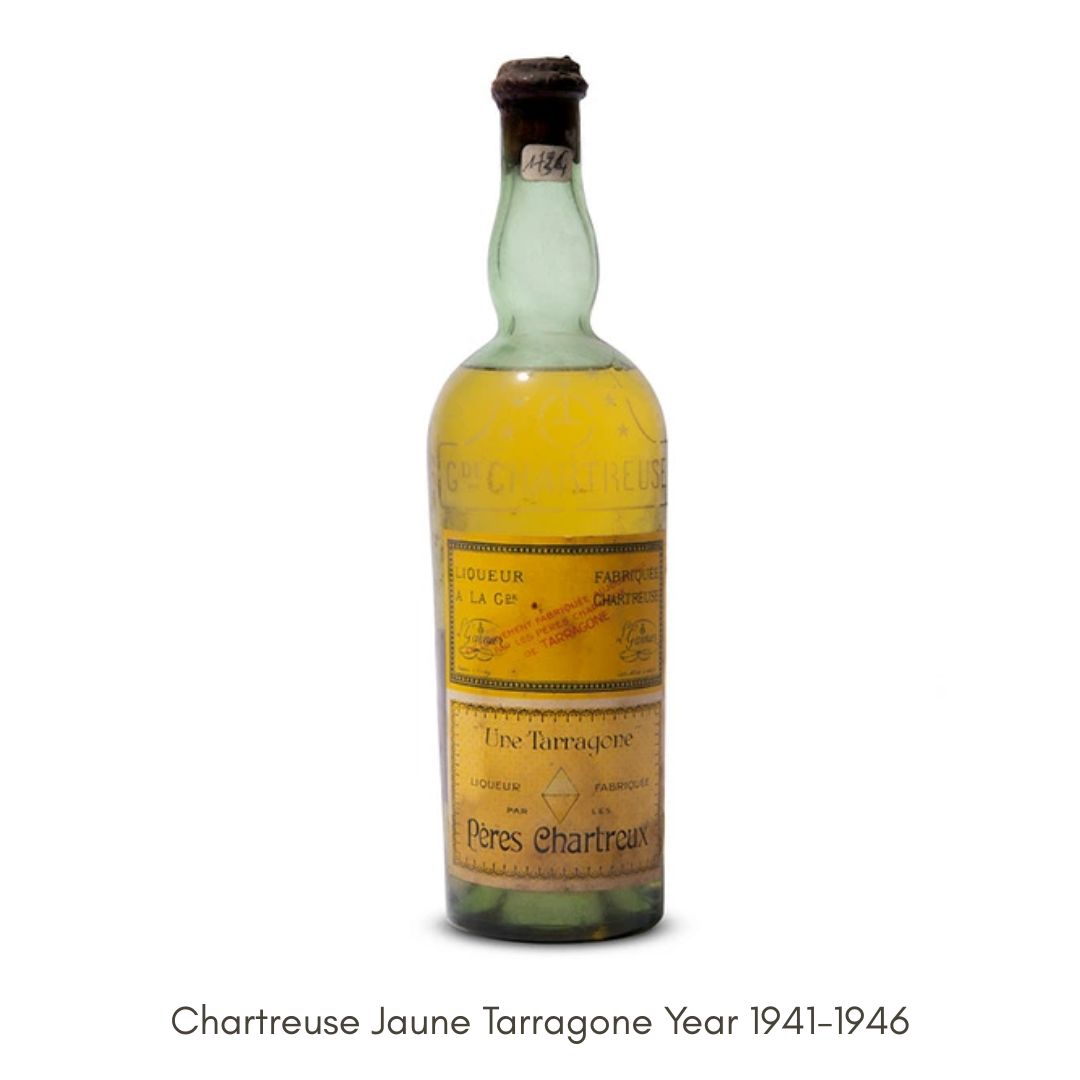 Liqueur Chartreuse Jaune Tarragone 1941-1946 75cl HC Liqueur Vintage (HC) Liqueur Chartreuse Jaune Tarragone 1941-1946 75cl HC Liqueur Vintage (HC)