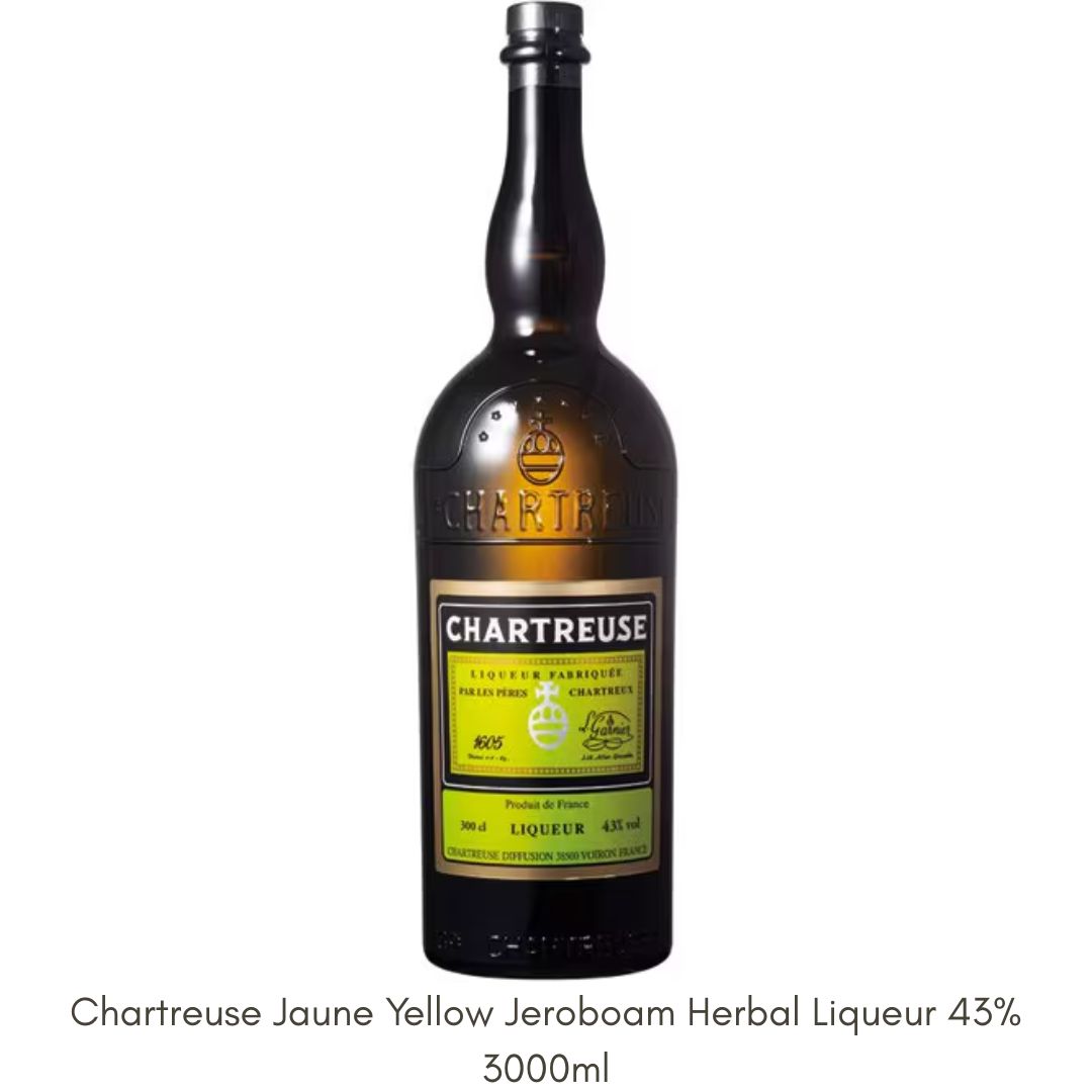 Liqueur Chartreuse Jaune Yellow Jeroboam 43% 3000ml Liqueur Herbal (HC)