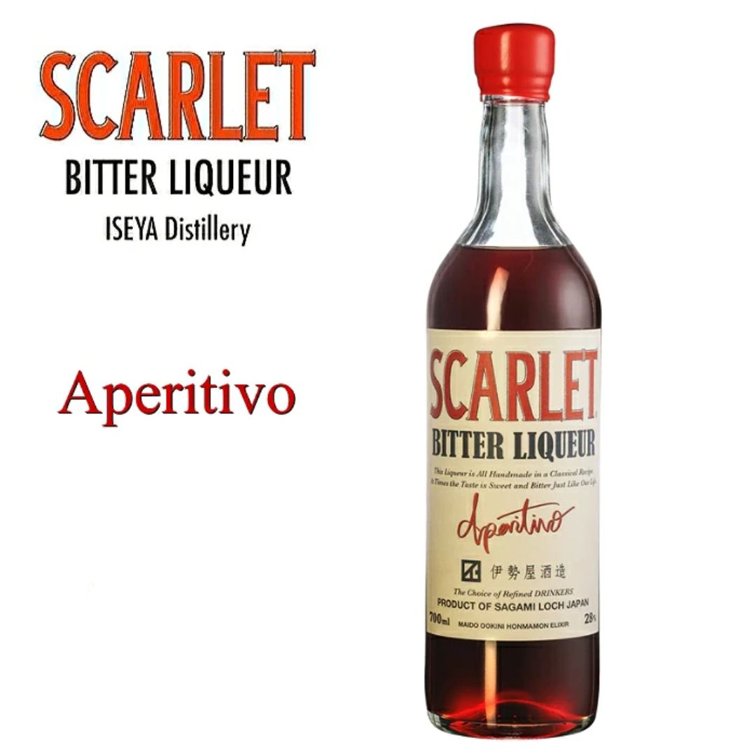 SCARLET Bitter Liqueur Aperitivo 28% 700ml Japan Iseya Shuzo (HC) SCARLET Bitter Liqueur Aperitivo 28% 700ml Japan Iseya Shuzo (HC)