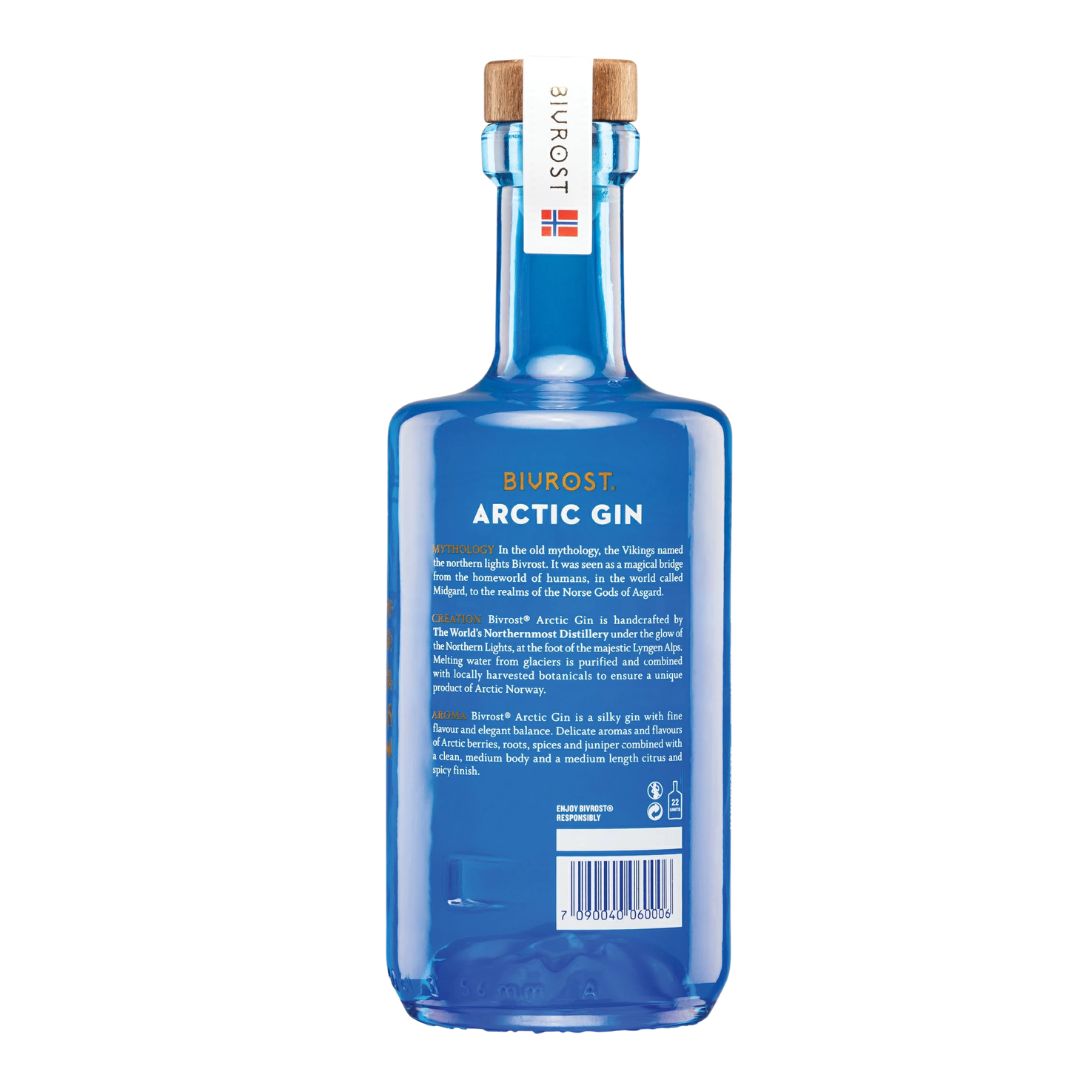 Bifrost Arctic Gin 44% 500ml Norway Craft Gin Aurora Spirit (HC) Bifrost Arctic Gin 44% 500ml Norway Craft Gin Aurora Spirit (HC)