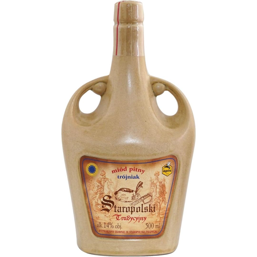 Mead Apis Staropolski Polish Mead 14% 500ml Polandia Honey Wine (HC)