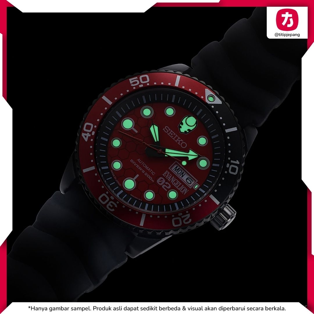 9SEIKO EVA-02 DIVER'S WATCH Evangelion Limited Edition 400 Pcs Only 9SEIKO EVA-02 DIVER'S WATCH Evangelion Limited Edition 400 Pcs Only