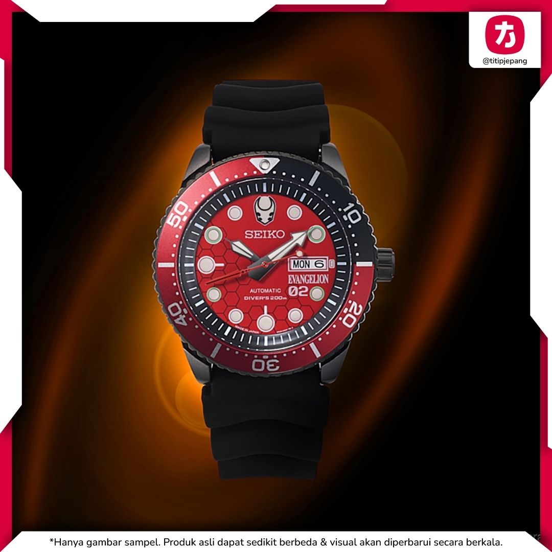 9SEIKO EVA-02 DIVER'S WATCH Evangelion Limited Edition 400 Pcs Only 9SEIKO EVA-02 DIVER'S WATCH Evangelion Limited Edition 400 Pcs Only