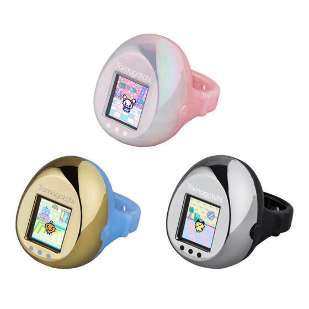 Tamagotchi Ring Mini Color LCD Wearable Pet Game dengan 3 Pilihan Warna Tamagotchi Ring Mini Color LCD Wearable Pet Game dengan 3 Pilihan Warna
