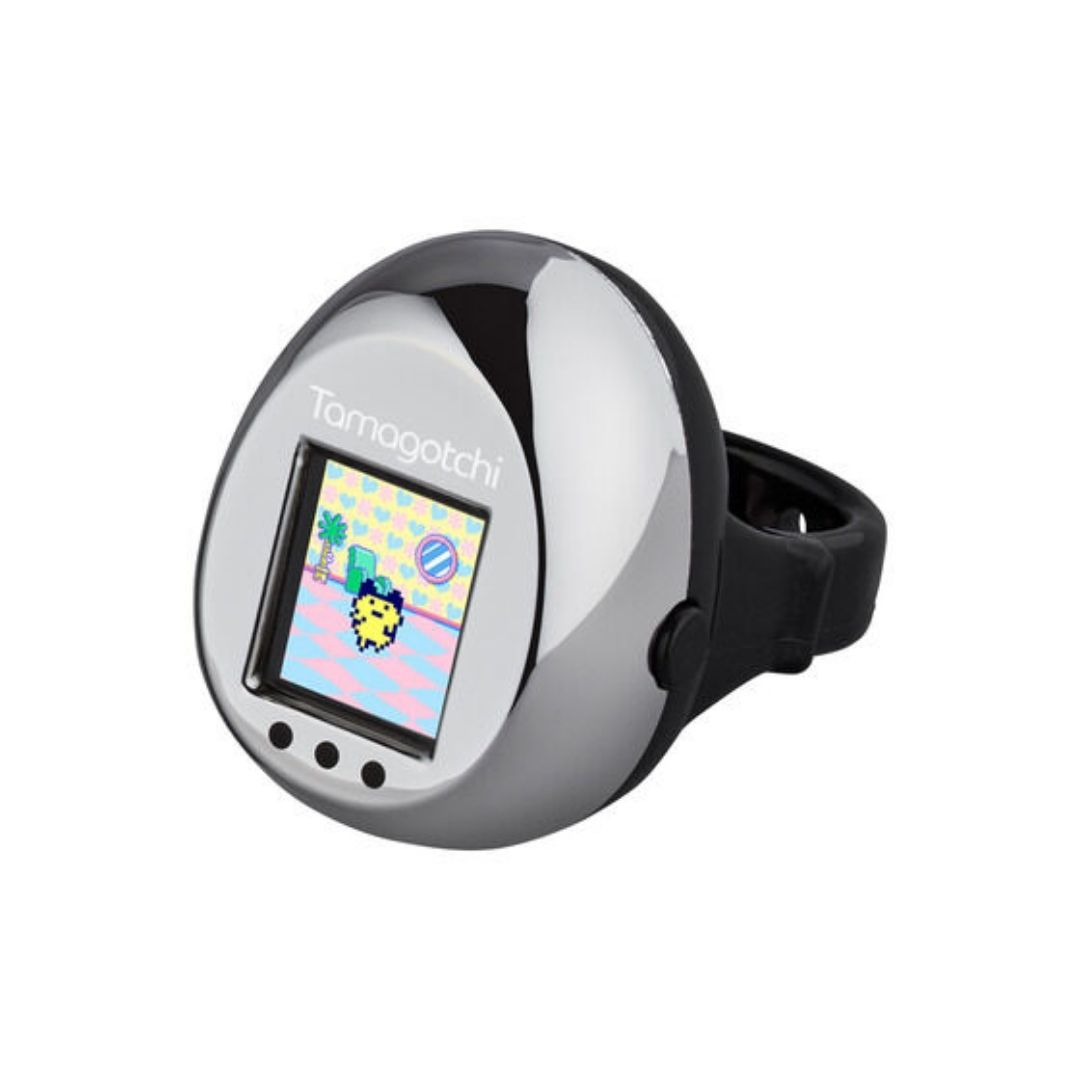 Tamagotchi Ring Mini Color LCD Wearable Pet Game dengan 3 Pilihan Warna