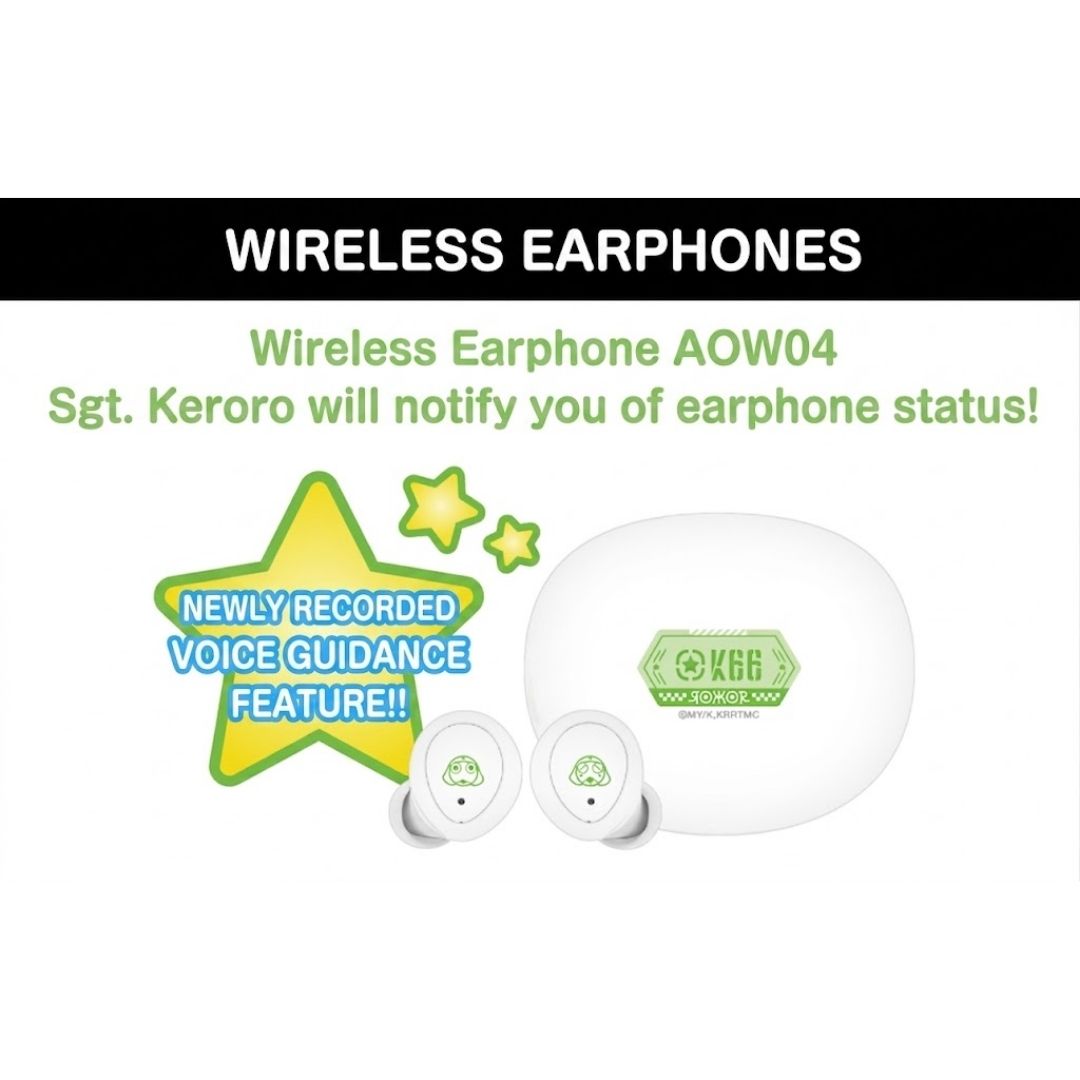 Keroro ANIMA AOW04 Wireless Earphones Onkyo Audio X TWS Collaboration Model