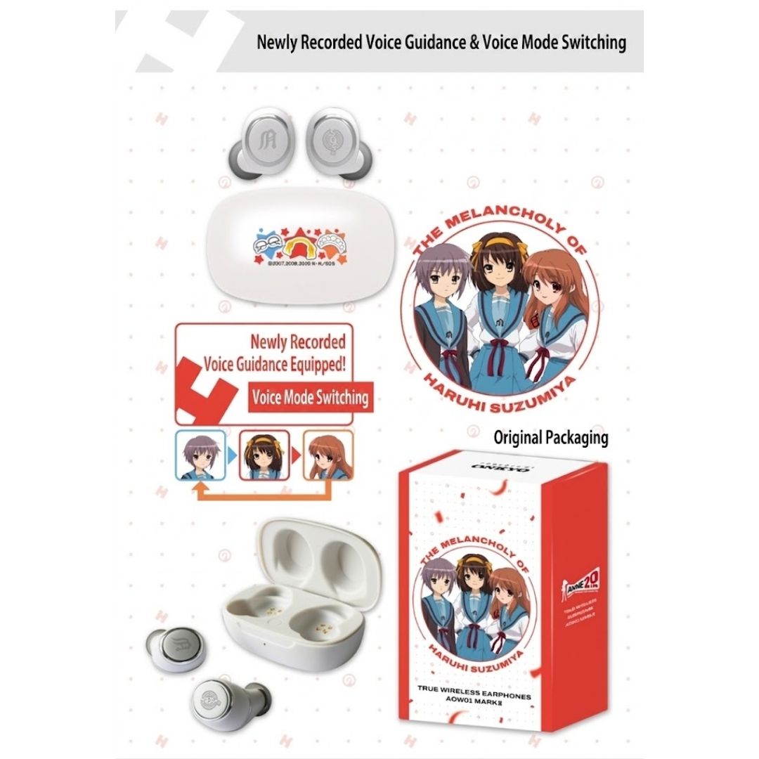 Haruhi Suzumiya AOW01 MARK II Earphones Onkyo Audio X TWS Collaboration Haruhi Suzumiya AOW01 MARK II Earphones Onkyo Audio X TWS Collaboration