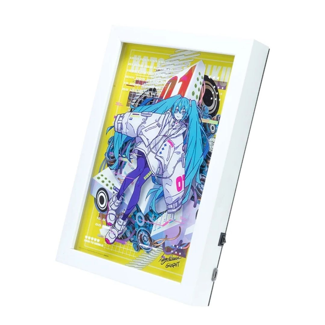 Hatsune Miku Multi-layer LED Artboard dengan Artwork Keigo Inoue Berlapis