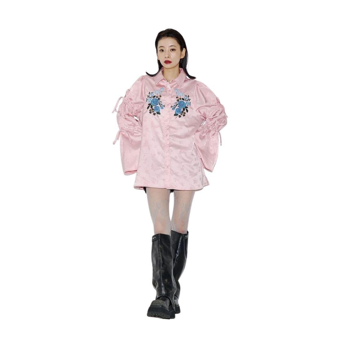 Apothecary Diaries jouetie JQD Tunic Shirt Ivory Black Pink Green Stylish
