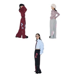 Apothecary Diaries jouetie Slit Pants Rose Motif Wide Sweat Gray Black Bordeaux Apothecary Diaries jouetie Slit Pants Rose Motif Wide Sweat Gray Black Bordeaux