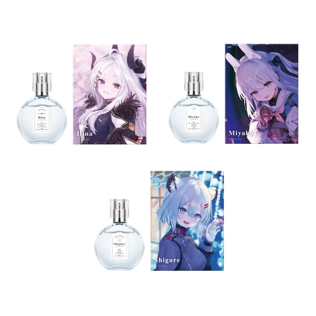 Parfum Anideal X Blue Archive Eau de Toilette 50mL dan Acrylic Panel Set