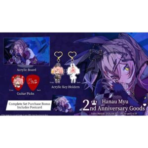 Haneai Tou Myuu 4th Anniversary Goods Complete Set Acrylic Keychain Guitar Pick Haneai Tou Myuu 4th Anniversary Goods Complete Set Acrylic Keychain Guitar Pick