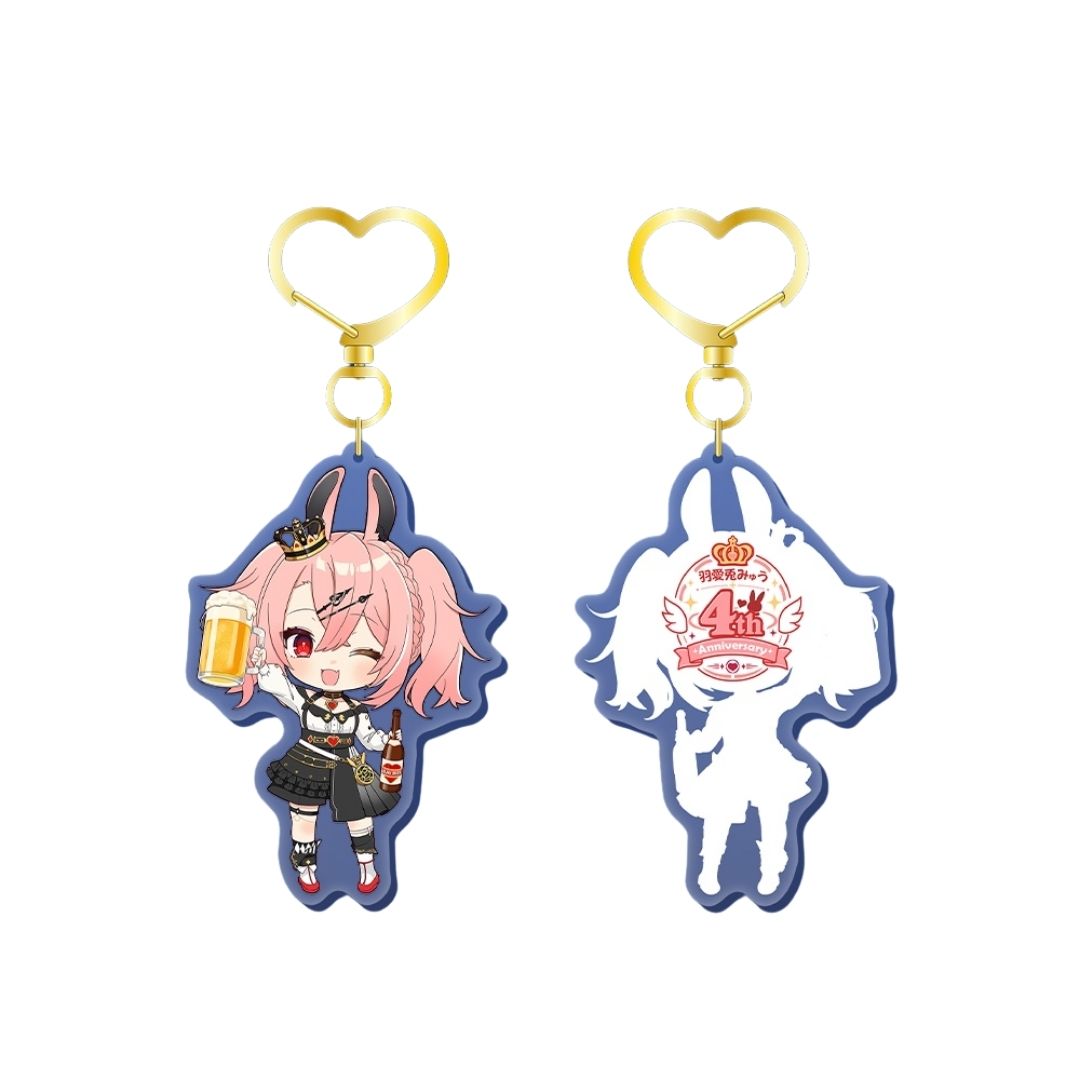Haneai Tou Myuu 4th Anniversary Goods Complete Set Acrylic Keychain Guitar Pick